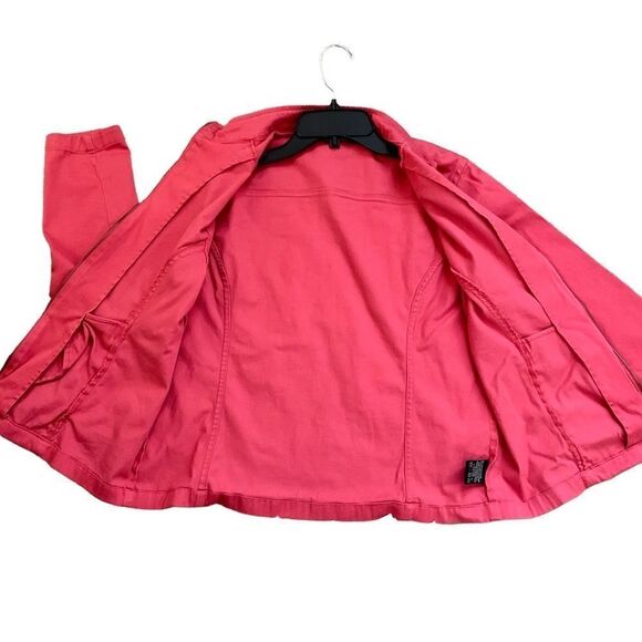 Denver Hayes Salmon Pink Jacket Zip Front Size Large - Picture 3 of 10